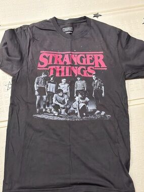 Netflix Black Tee with White Logo